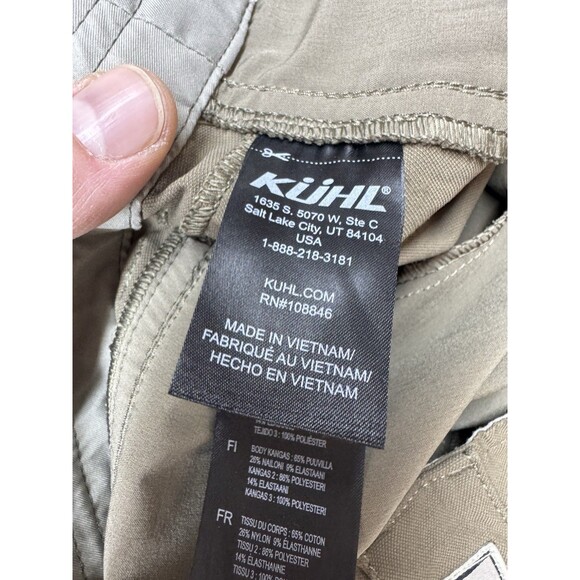 Kuhl Resistor Chino Pants Brown Outdoors Hiking Performance Measures 38x30 - Picture 5 of 13